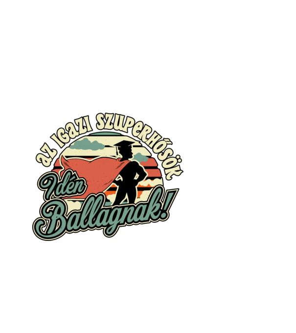 Szuperhős ballagó fiu minta világoskék pólón