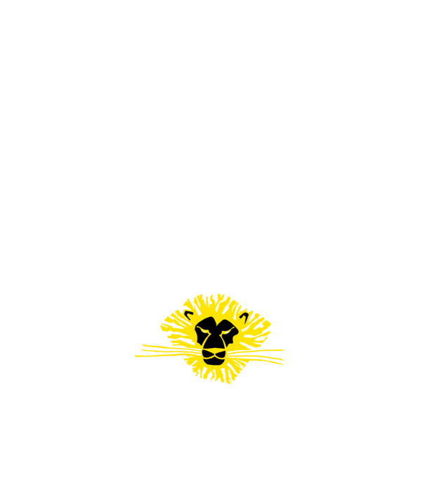 LION2 minta fehér pólón