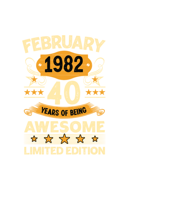 40 years of being limited edition_february minta fekete pólón
