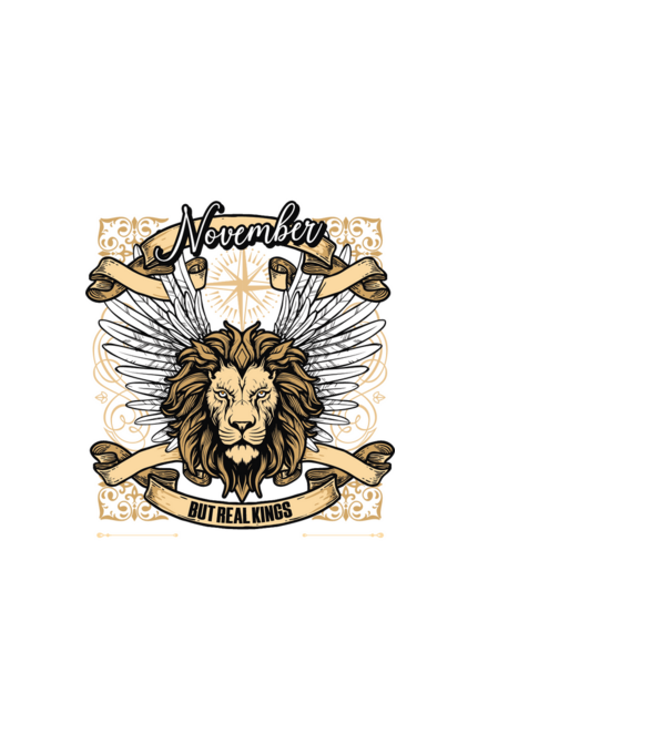 KINGS ARE BORN 1975 - NOVEMBER minta fehér pólón