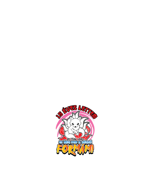 Naruto szülinap_15 éves minta fehér pólón