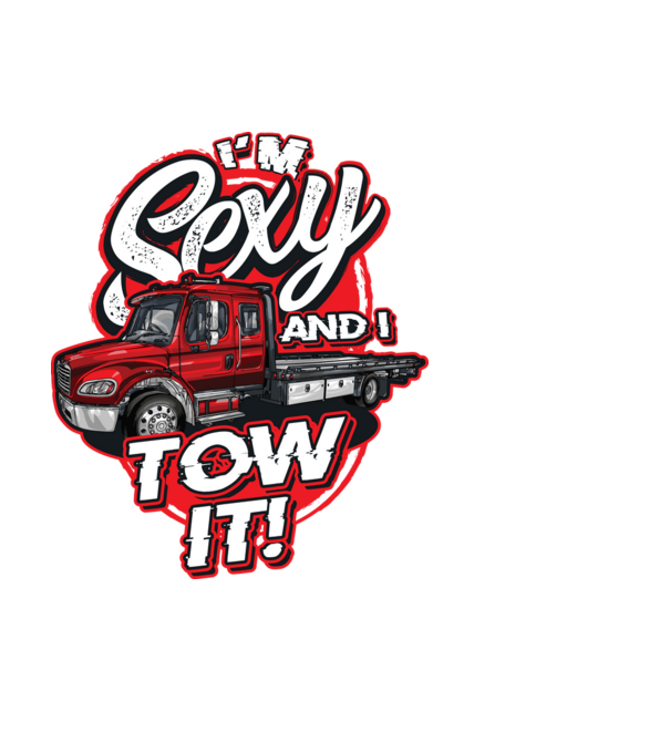 Im sexy and i tow it minta fekete pólón