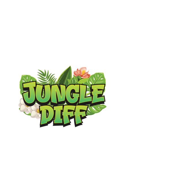 GAMER jungle diff minta fekete pólón