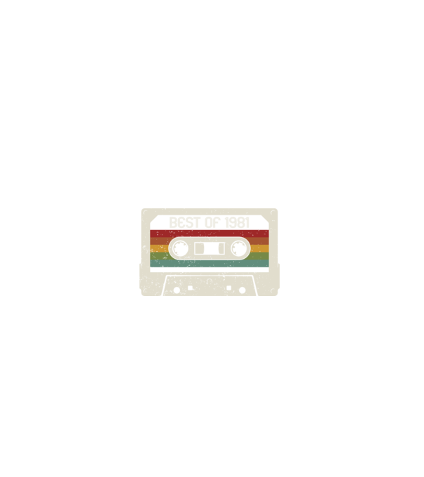 retro tape 1981 vintage minta farmerkék pólón