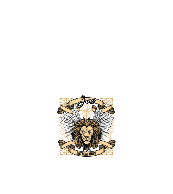 KINGS ARE BORN 1955 - JÚNIUS minta fekete pólón
