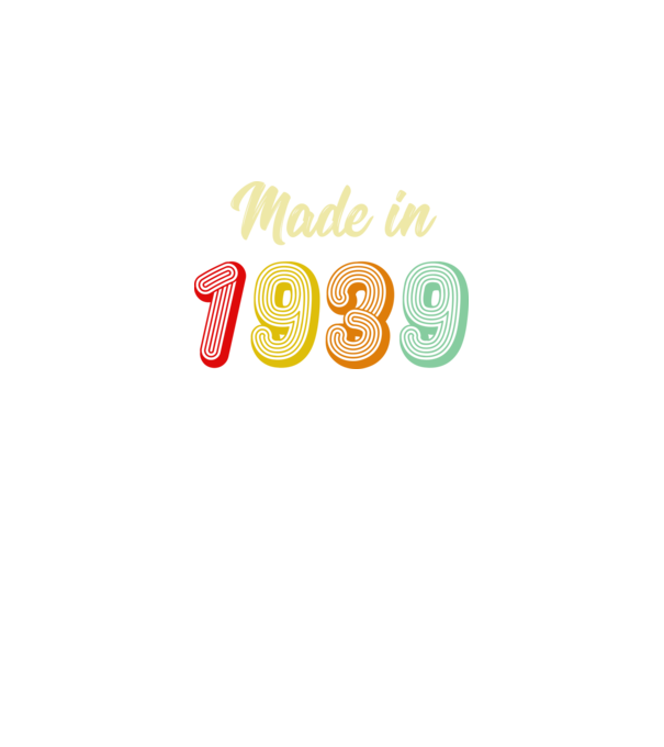 made in 1939 retro minta fekete pólón