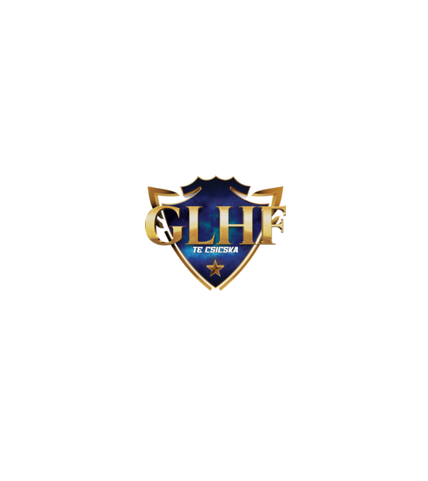 GLHF te csicska minta fekete pólón