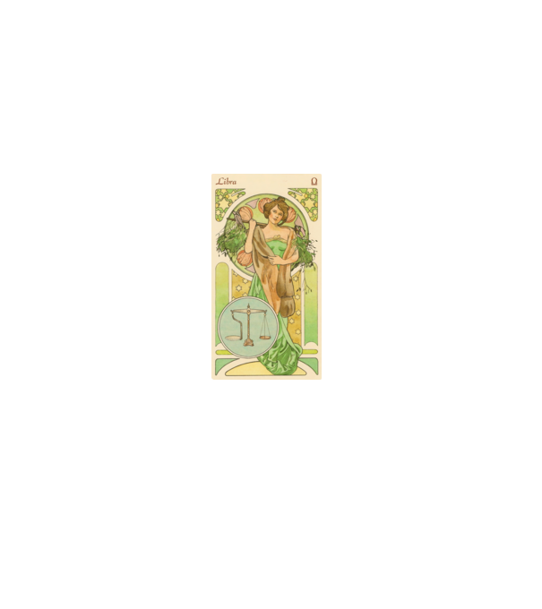 Tarot Horoszkóp MÉRLEG minta piros pólón