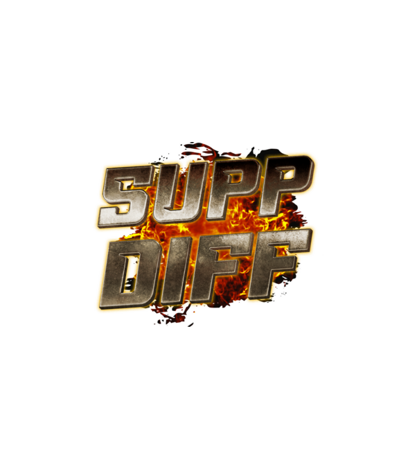 SUPP DIFF metalic fire minta fehér pólón