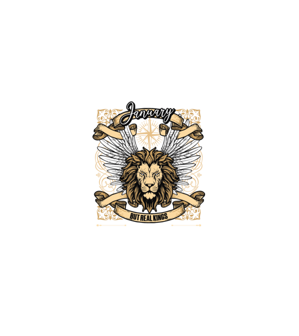 KINGS ARE BORN 1985 - JANUÁR minta fehér pólón