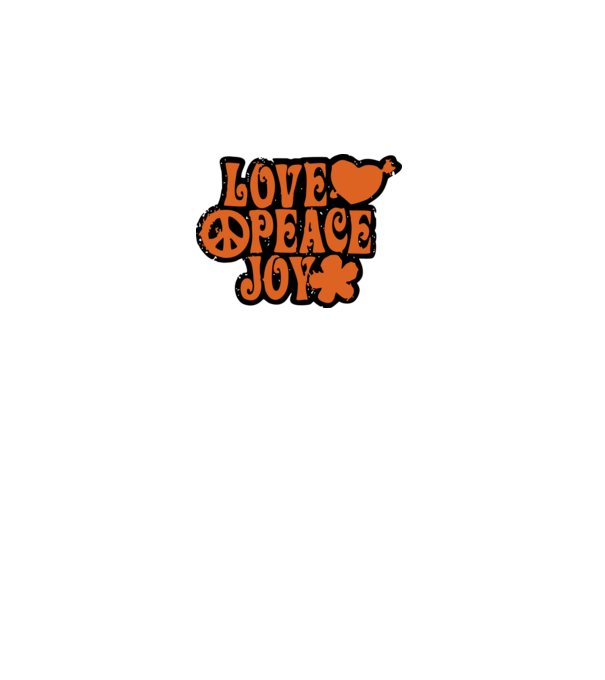Love Peace Joy minta sötétszürke pólón