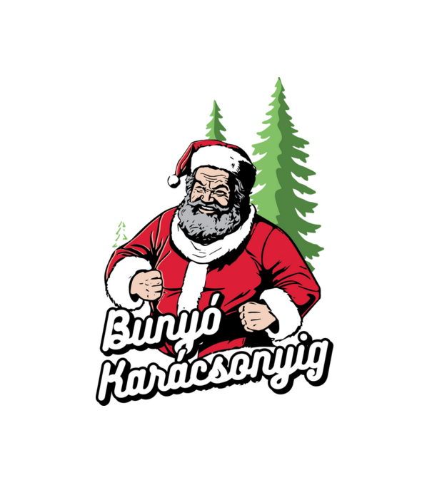 Bunyó Karácsonyig Bud Spencer minta fehér pólón