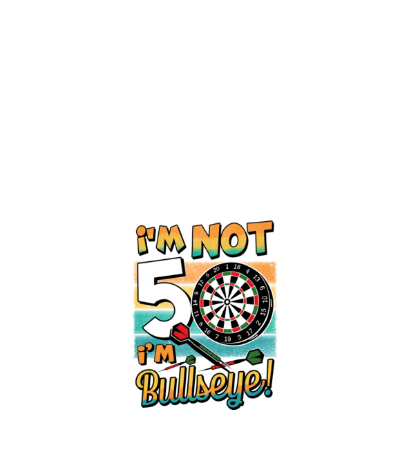 Darts Birthday 50 years old minta fehér pólón