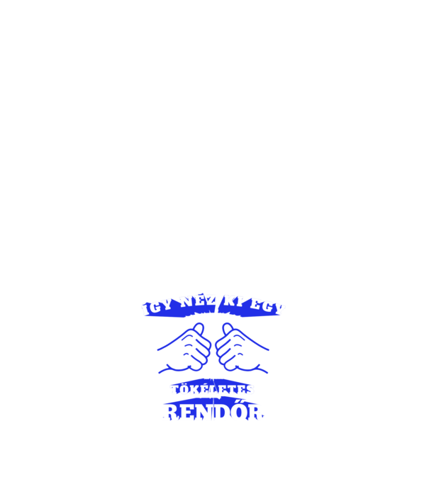 Így néz ki egy tökéletes RENDŐR minta fehér pólón