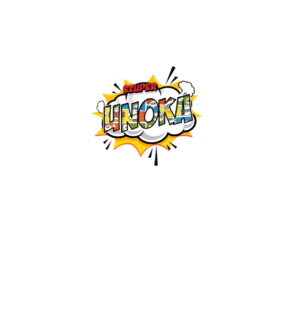 Szuper Unoka Comic minta zöld pólón