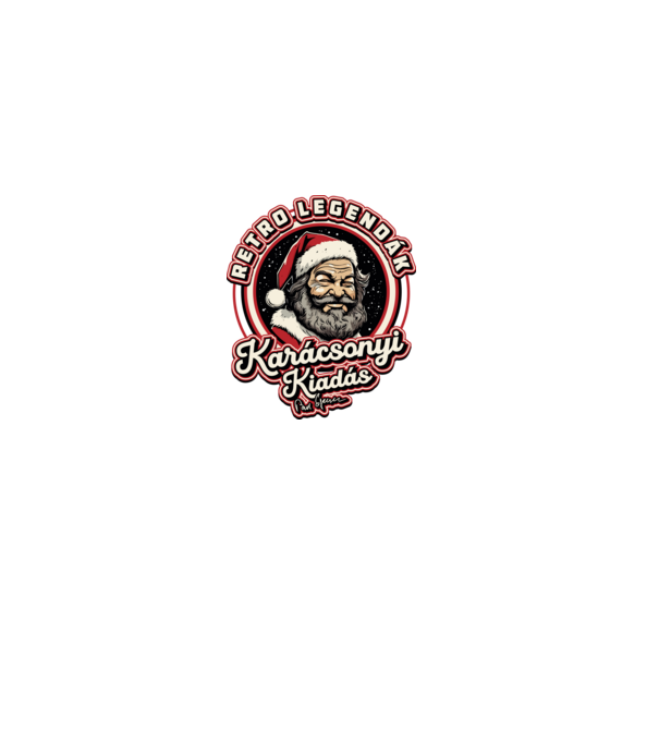 Retro Legenda Karácsony Bud Spencer minta fekete pólón