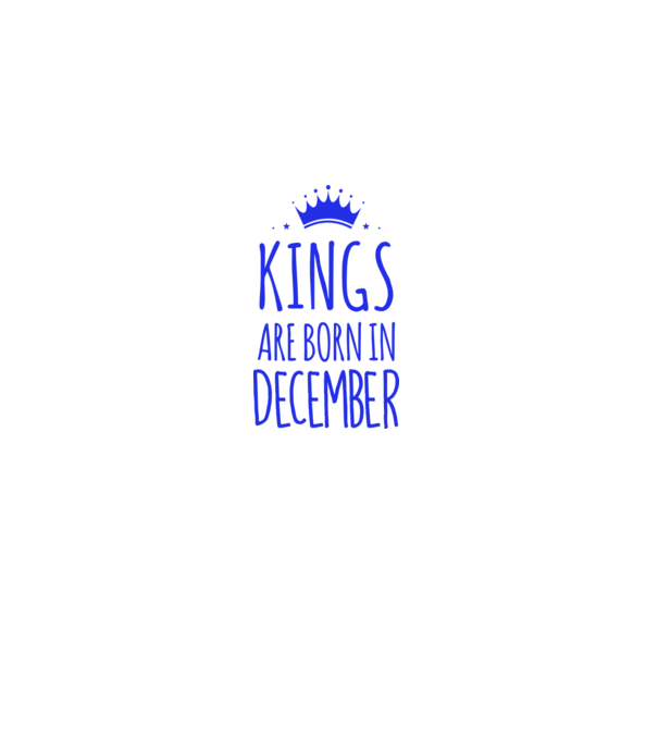 Kings are born in - December minta szürke pólón