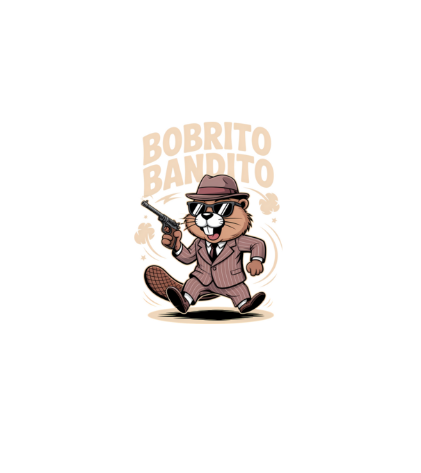 Bobrito Bandito minta fekete pólón