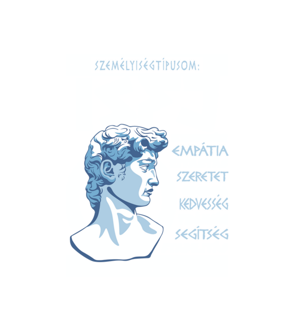 16 Személyiségtipus GREEK STYLE ISFJ A VÉDELMEZŐ minta fehér pólón