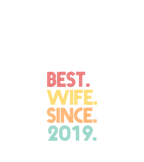 best wife since 2019 retro minta fekete pólón