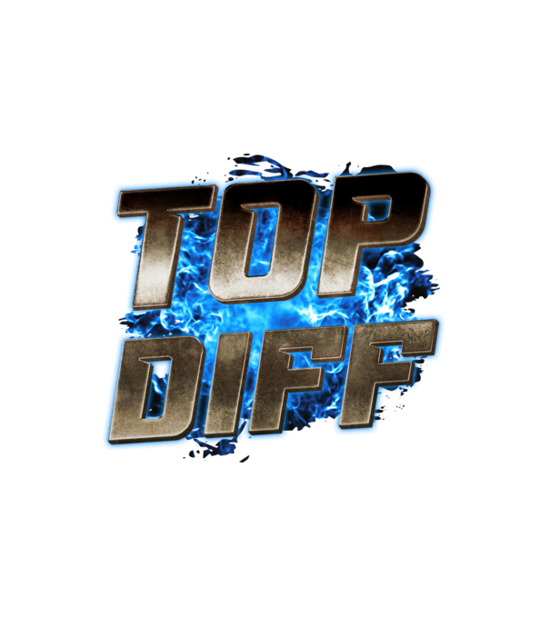 TOP DIFF metalic blue fire minta fehér pólón