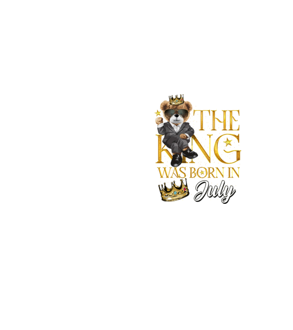 The king was born int JULY minta neonsárga pólón