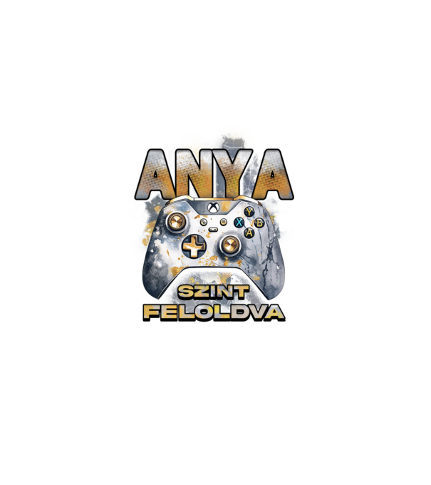 Anya szint feloldva minta sötétkék pólón