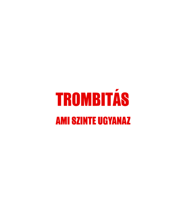 Szuperhős trombitás minta fekete pólón