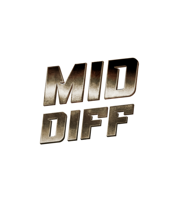 MID DIFF metalic minta fehér pólón