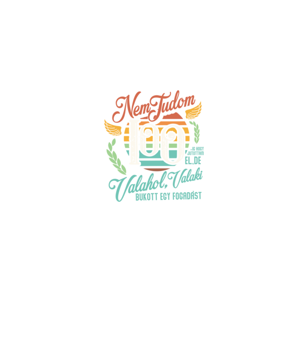 Szülinapos fogadás retro 100 éves minta farmerkék pólón
