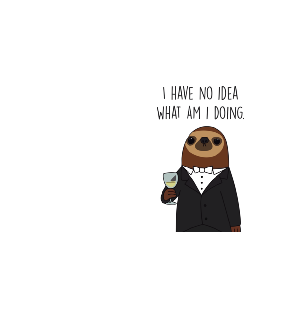 I have no idea sloth minta neonsárga pólón