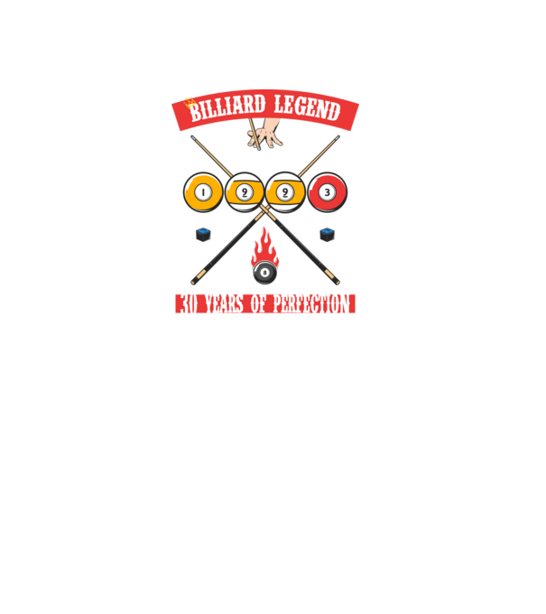 Billiard legend Born in 1993 minta fekete pólón