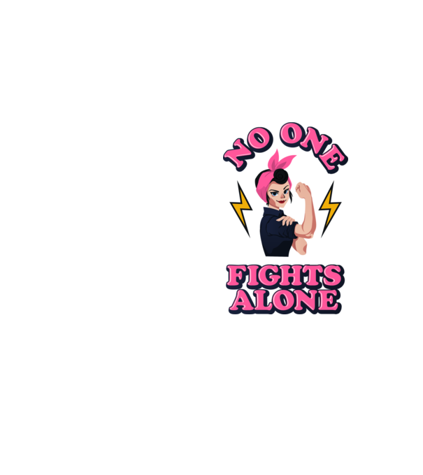 No one fights alone pinup minta neonsárga pólón