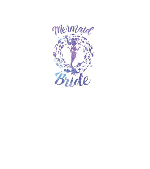 Mermaid bride aquarell minta fekete pólón