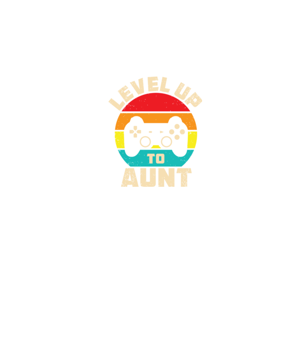 Level Up Aunt minta fekete pólón