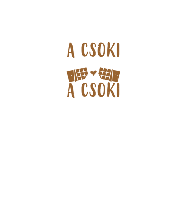A csoki nem kérdez minta türkiz pólón