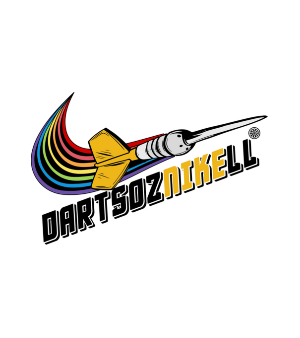 DartsozNIKEll minta fehér pólón