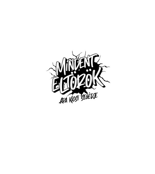 Mindent megjavítok páros mindent eltörök minta szürke pólón