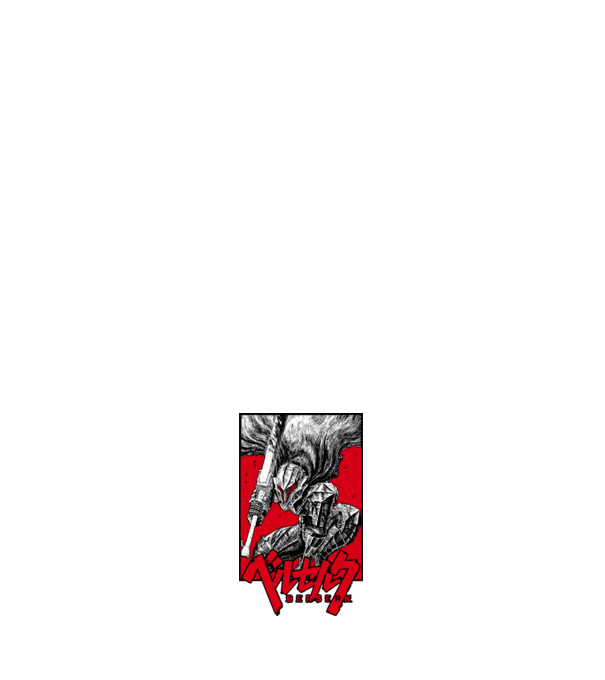 Berserk Guts minta sötétkék pólón