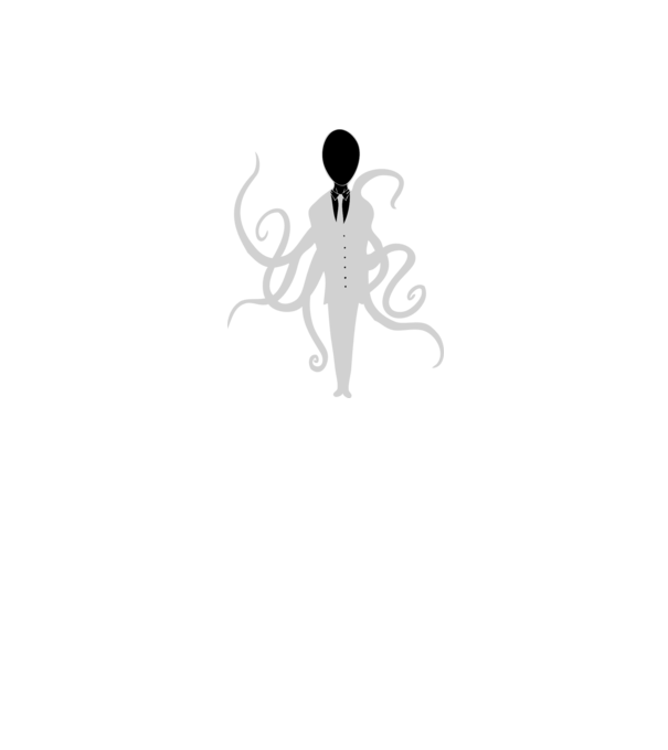 slenderman minta fekete pólón