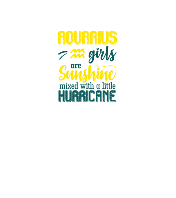 Sunshine with Hurricane AQUARIUS minta fekete pólón