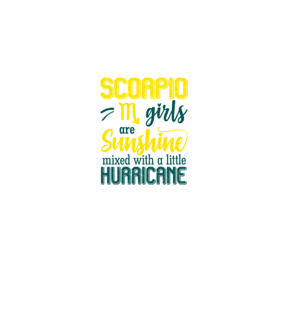 Sunshine with Hurricane SCORPIO minta fekete pólón