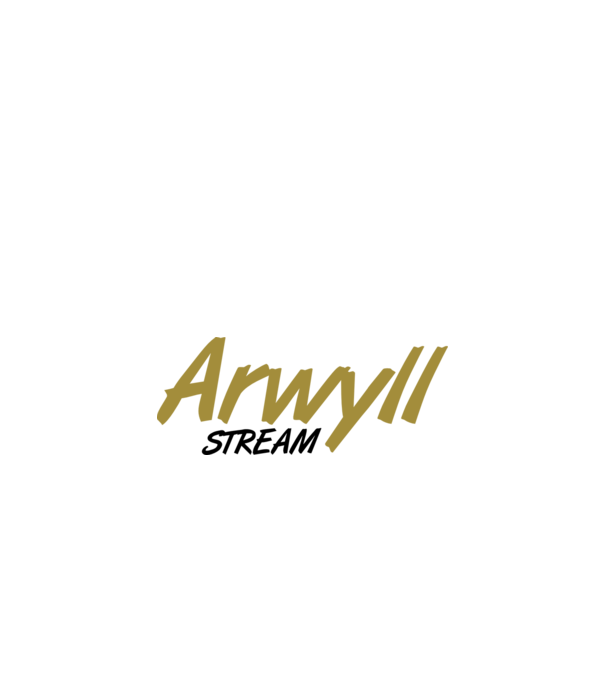 Arwyll Stream minta fehér pólón