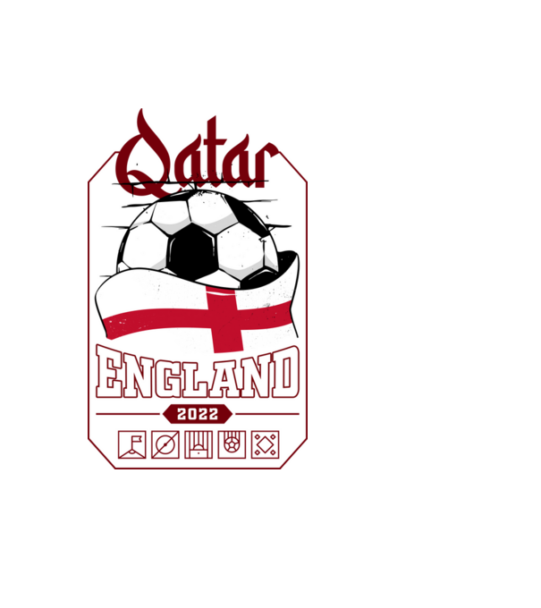 Quatar team england minta világoskék pólón