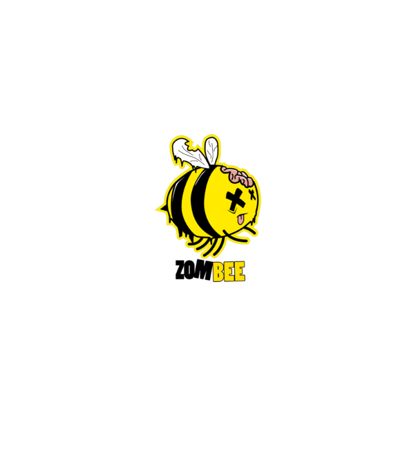 zombee minta fehér pólón