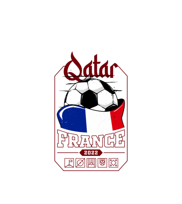 Quatar team france minta fehér pólón