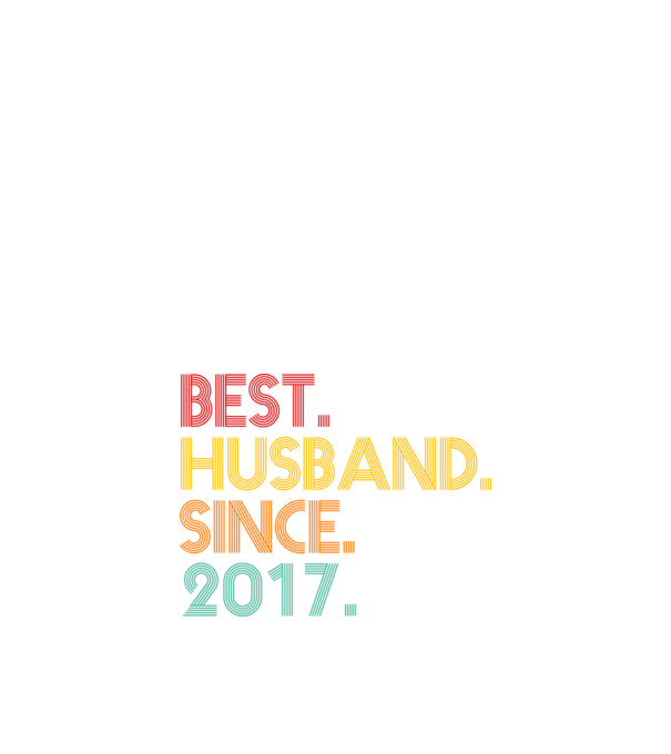 best husband since 2017 retro minta fekete pólón