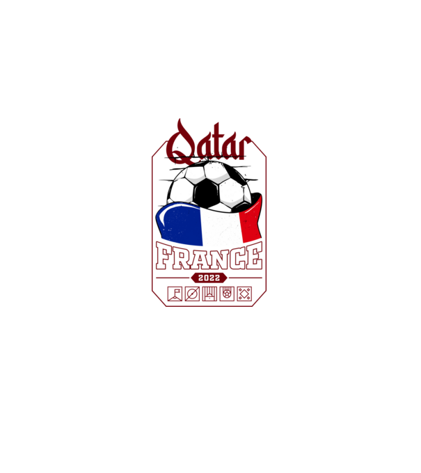 Quatar team france minta fehér pólón