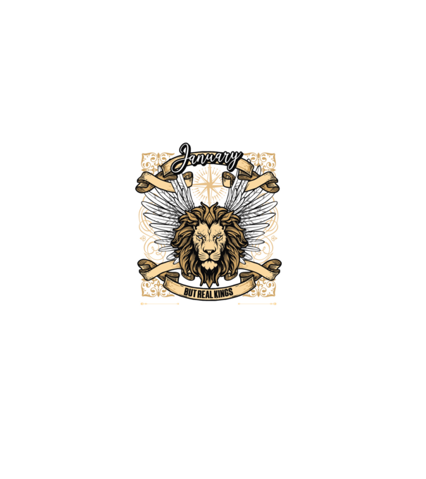 KINGS ARE BORN 1985 - JANUÁR minta sötétkék pólón