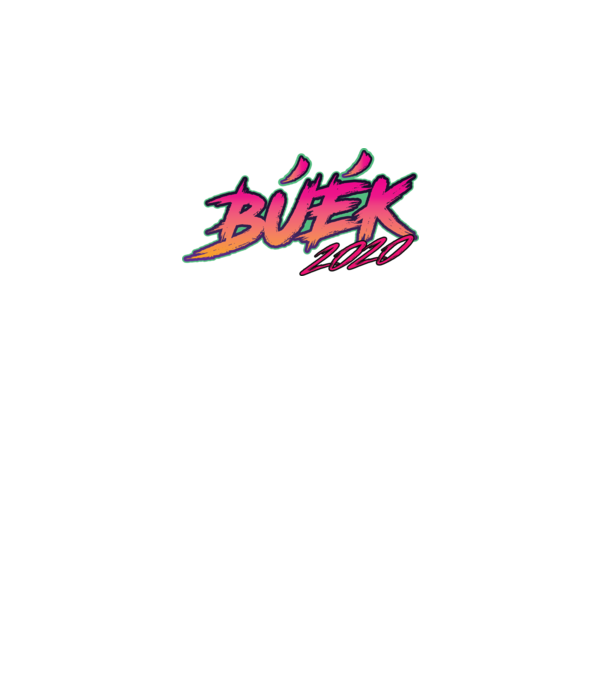 Neon retro buek 2020 minta fekete pólón